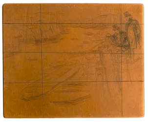 Plaque de gravure : La petite mare, 1861