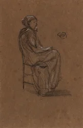Figure féminine, assise, 1870-1873