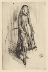 Florence Leyland, c.1873 (pointe sèche ; encre sur papier)