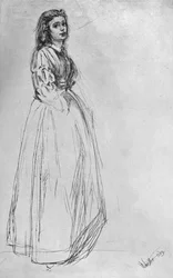 Fumette, debout 1859, 1904