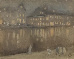Grand Canal, Amsterdam, Nocturne, 1882