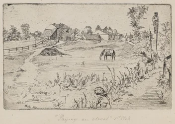 Paysage avec le cheval (Le Pré), 1859