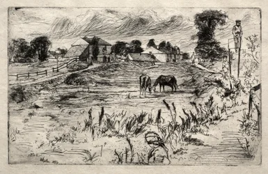 Paysage avec le cheval, 1859