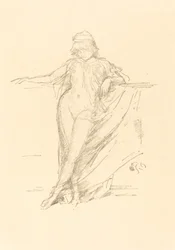 Petite figure drapée, penchée