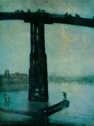 Nocturne : Bleu et or - Vieux pont de Battersea, vers 1872-1875