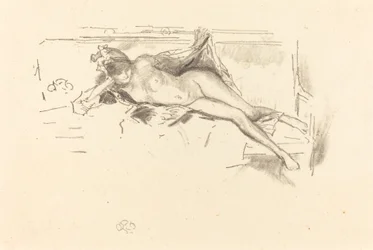 Modèle nu, allongé, 1893
