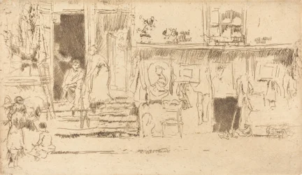 Boutique de vieux vêtements, No.II, vers 1884-1886