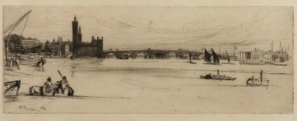 Vieux pont de Westminster, 1859