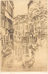 Canal tranquille, 1880