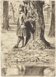 Seymour sous un arbre, 1859