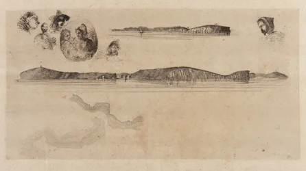 Croquis sur la plaque de l