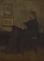 Étude pour Arrangement en gris et noir, no 2 : Thomas Carlyle, 1872-73