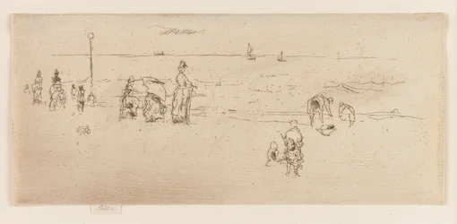 La plage, Ostende, 1887