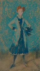 La Fille Bleue, vers 1874