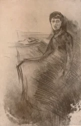 Le bureau, vers 1870, 1904