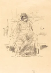 La figure drapée, assise