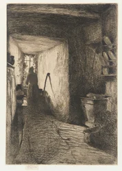 La cuisine, 1858