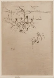 La scène de débarquement, vaches