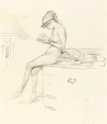 Le petit modèle nu lisant, 1889-1890
