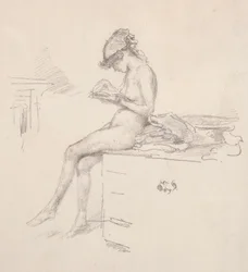 Le Petit Modèle Nu Lisant, 1890
