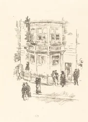 La fenêtre du directeur, Théâtre Gaiety, 1896