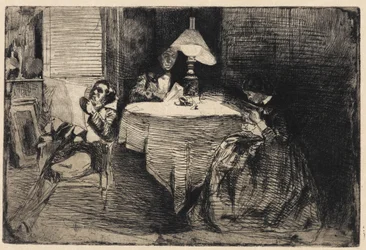 La salle de musique, 1858