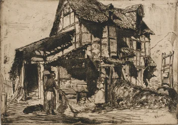Le Logement dangereux. Une des douze gravures de la nature. Le Set français, 1858