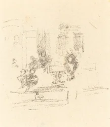 Esquisse de procès : Un intérieur, c. 1891