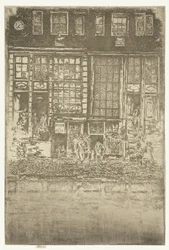 Deux maisons de canal à Amsterdam (Le rideau brodé)