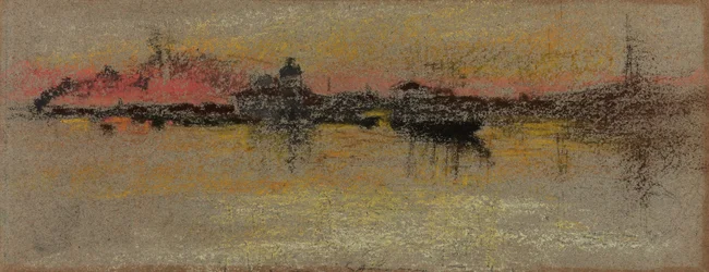 Venise : Lever de soleil sur le Rialto, 1880