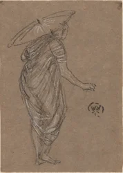 Femme avec parasol, 1870-1873