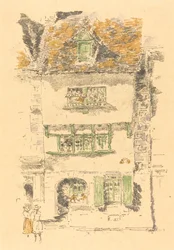 Maison jaune, Lannion, 1893