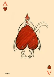 Le chanticleer corpulent, de l