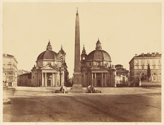 Vue de la piazza del Popolo