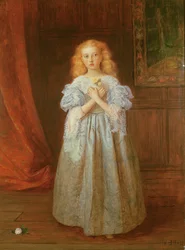 La Petite Fille qui a posé pour Van Dyck, 1868