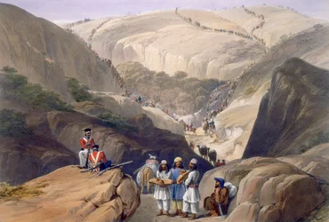 La première descente par le col de Koojah, de 