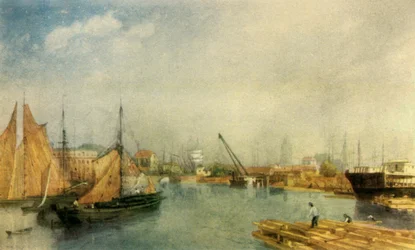 Port de Bristol, milieu du XIXe siècle, 1942