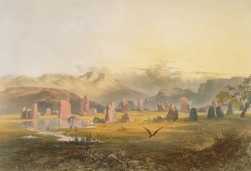 Cercle de pierres de Castlerigg près de Keswick, de 