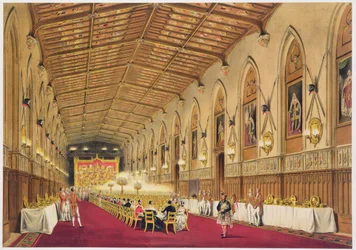 Salle Saint-Georges, château de Windsor, 1838