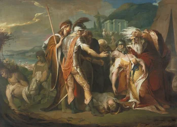 Le roi Lear pleurant sur le corps sans vie de Cordélia