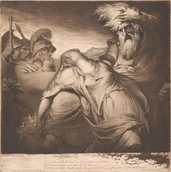 Le roi Lear et Cordelia