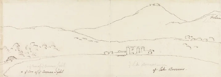 La grotte de la Sibylle cuméenne sur les rives du lac Averne