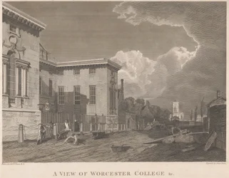 Vue du Worcester College, etc.