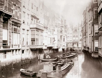 Bateaux sur le canal, Amsterdam