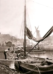 Bateau sur le canal, Rotterdam, 1898