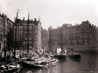 Bateaux sur le canal, Rotterdam, 1898
