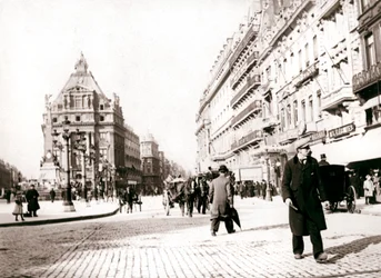 Scène de rue, Bruxelles, 1898