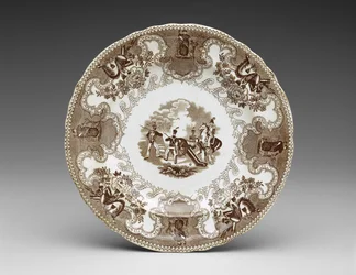 Assiette, vers 1837-44