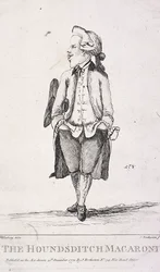 Le Macaroni de Houndsditch, 1772