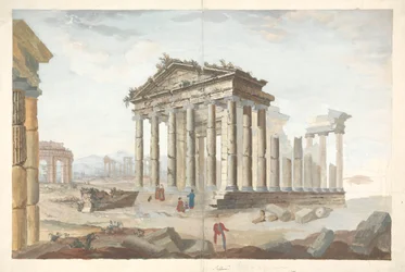 Ruines des temples à Saltronza